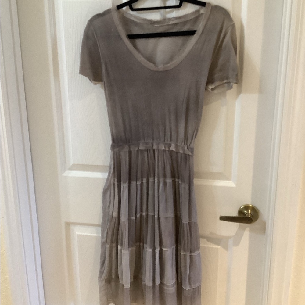 NWOT grey tie dye Italian dress